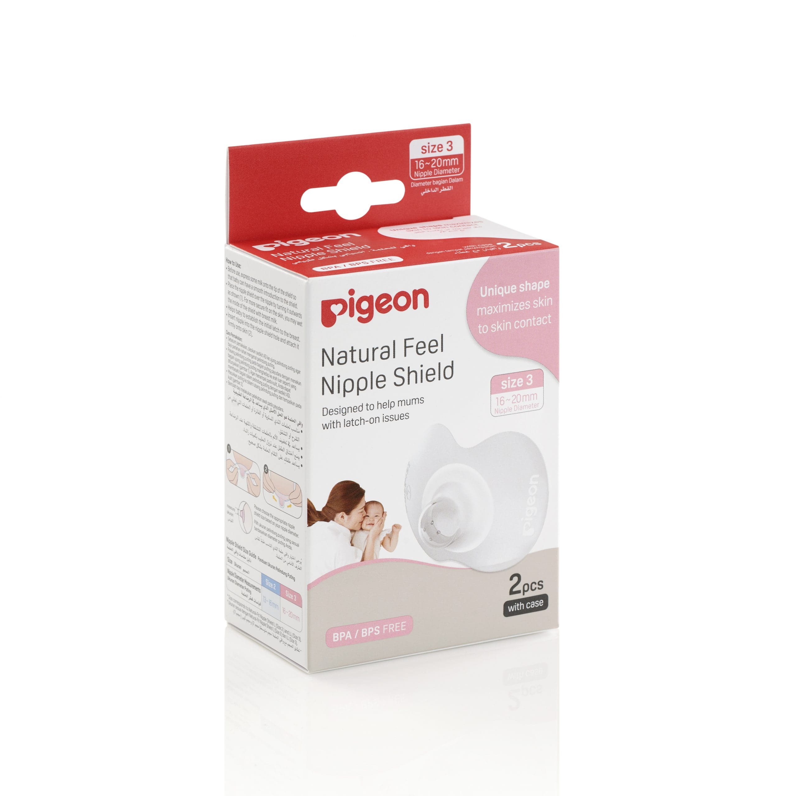 Pigeon Natural Feel Nipple Shield Size 3 L