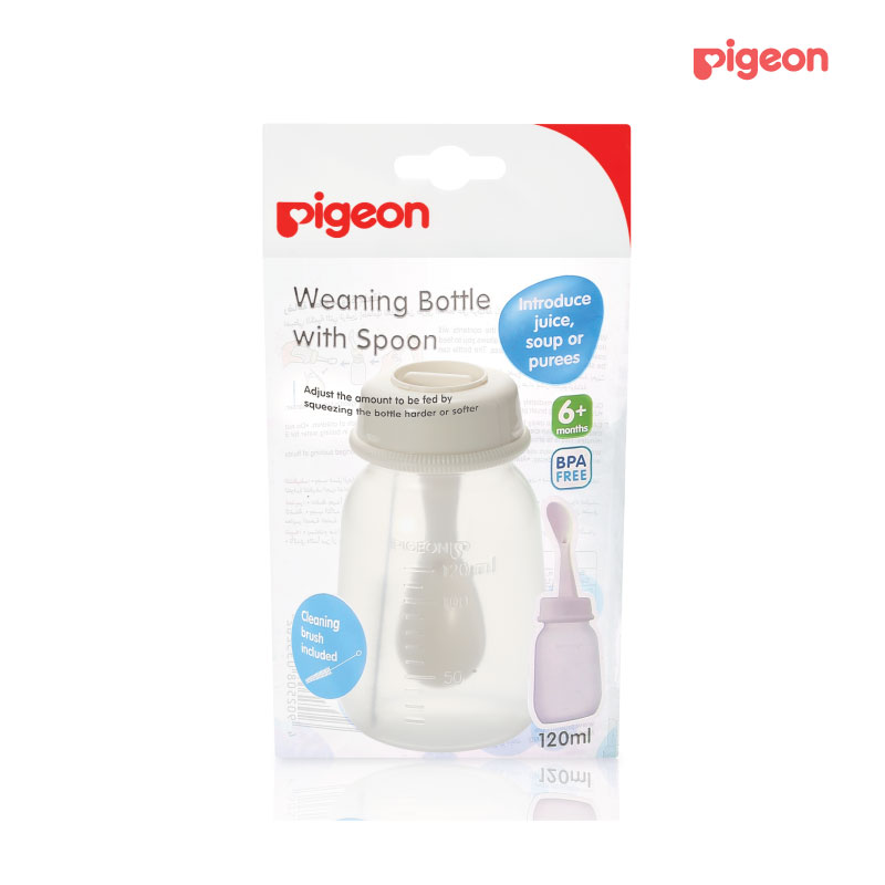 Pigeon Weaning Bottle with Spoon 120ml