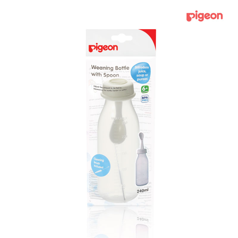 Pigeon Weaning Bottle with Spoon 240ml
