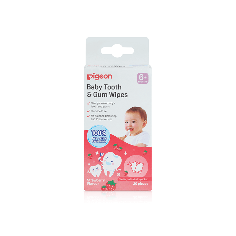 Pigeon Baby Tooth & Gum Wipes Strawberry